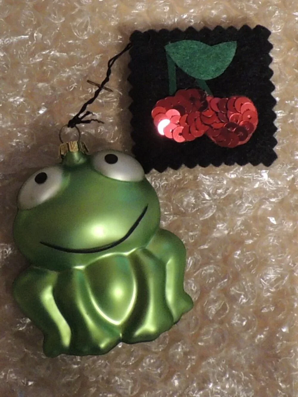Susan Cherry Frog ornament
